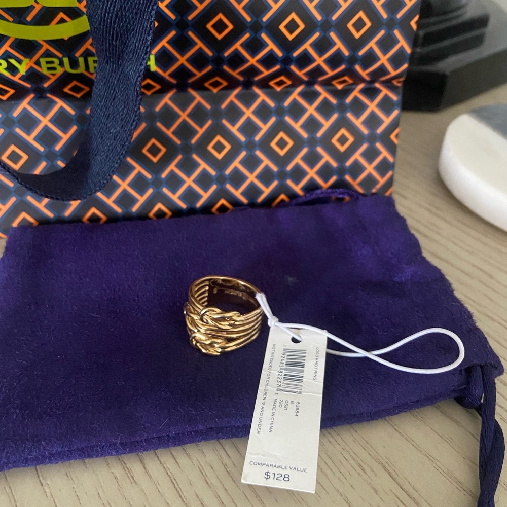 Tory Burch Logo Knot Ring